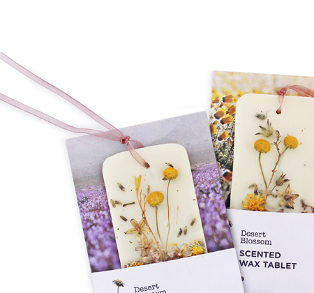 About our naturally-scented Desert Blossom range