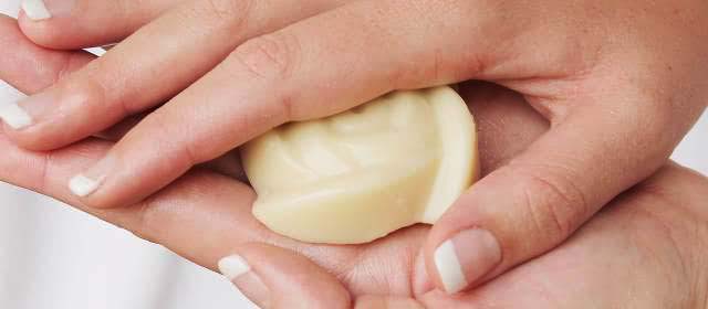 Desert Secrets Solid Hand Cream In Hands